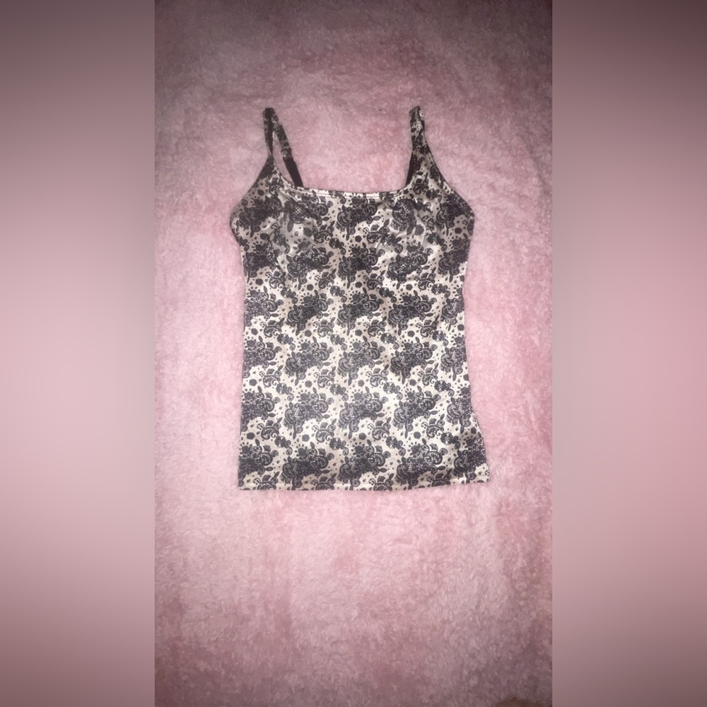 Elegant Black and Cream Paisley Women's Top